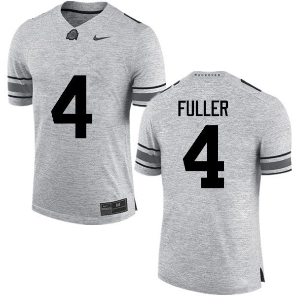 Ohio State Buckeyes #4 Jordan Fuller College Football Jerseys Game-Gray
